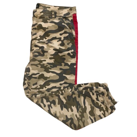 Joe's Women's Green Joggers Camo High Waist Ankle Zippers Pants Size 32 - Picture 4 of 8